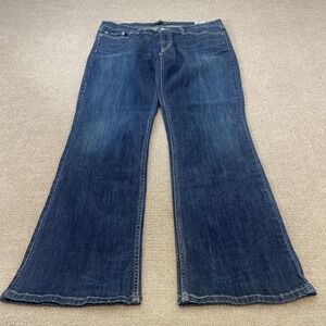 VTG Levis 524 Too Superlow Y2K Bootcut Jeans Womens 15 M (35x32) Blue Low Rise